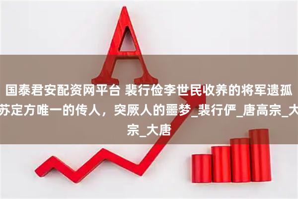 国泰君安配资网平台 裴行俭李世民收养的将军遗孤，苏定方唯一的传人，突厥人的噩梦_裴行俨_唐高宗_大唐